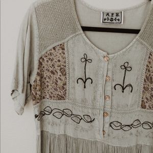 Vintage embroidered dress